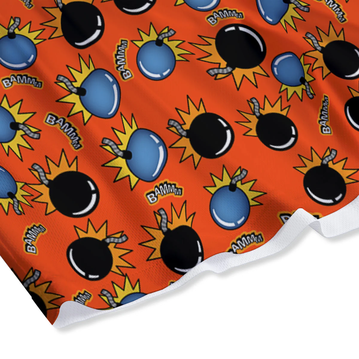 Bomb Bamm Print Pattern Mesh Shorts - Image 4