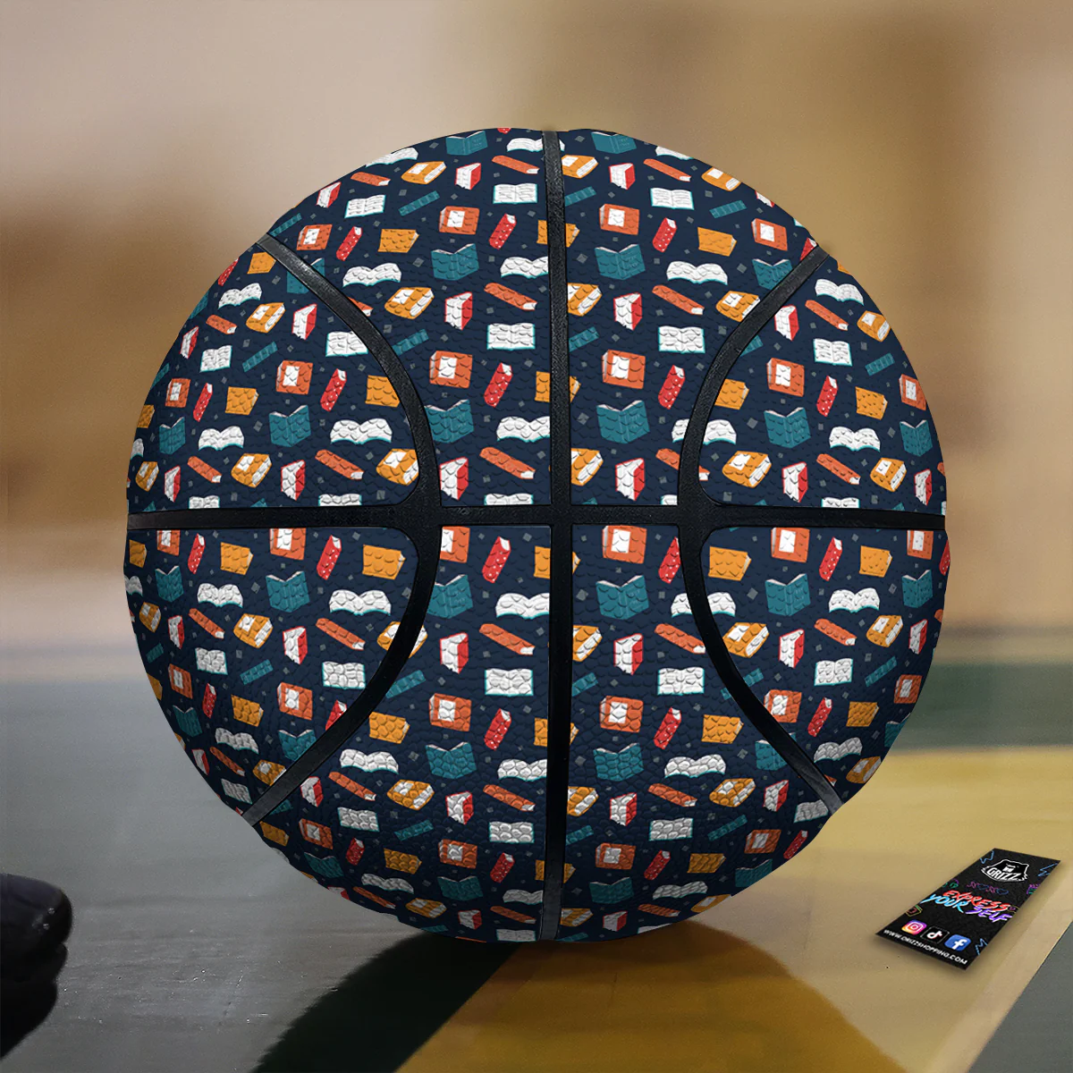 Books Colorful Print Pattern Basketball
