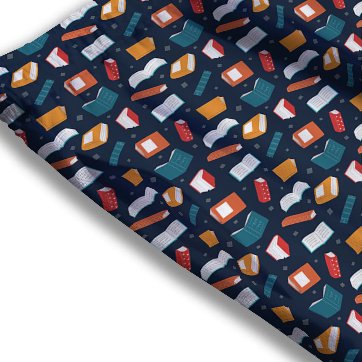 Books Colorful Print Pattern Mesh Shorts - Image 3