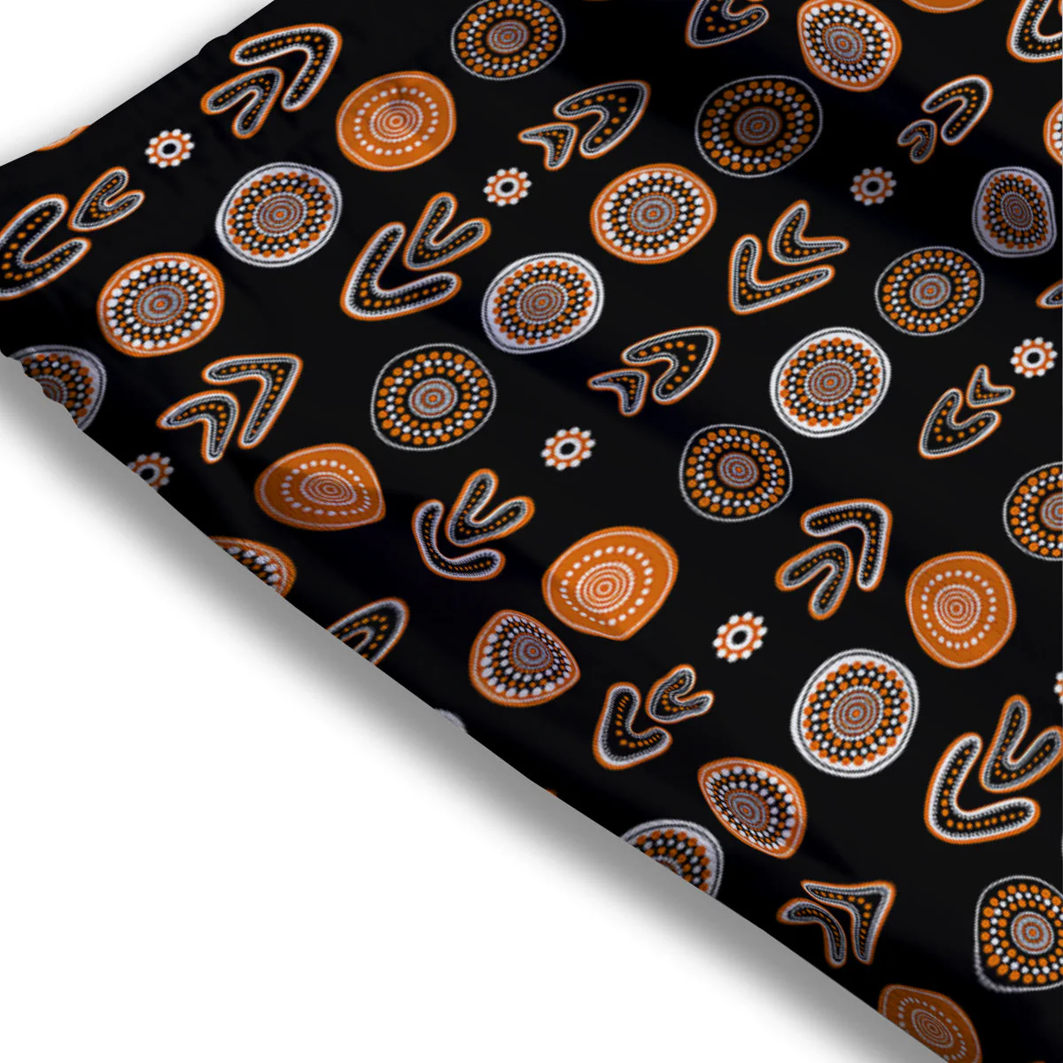 Boomerang Aboriginal Print Pattern Mesh Shorts - Image 3
