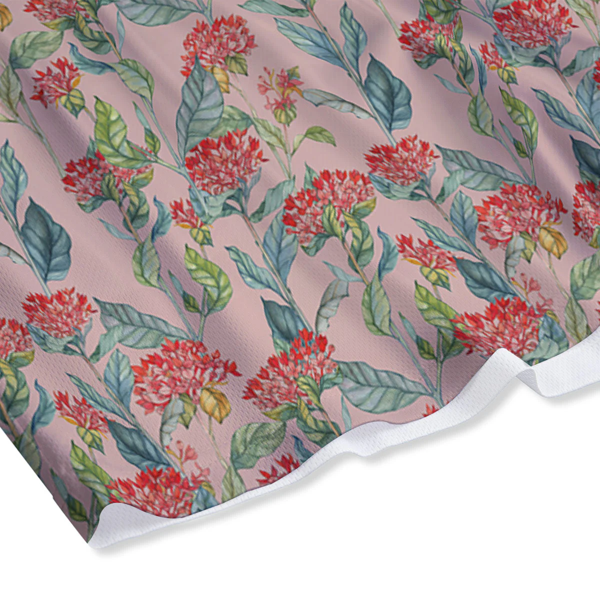 Bouvardia Red Print Pattern Mesh Shorts - Image 4