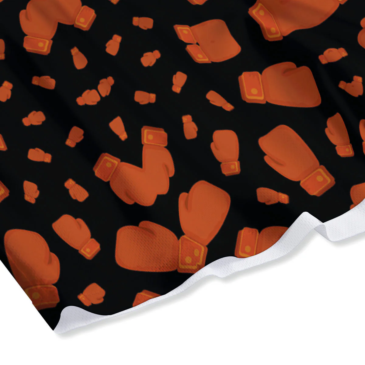 Boxing Gloves Print Pattern Mesh Shorts - Image 4