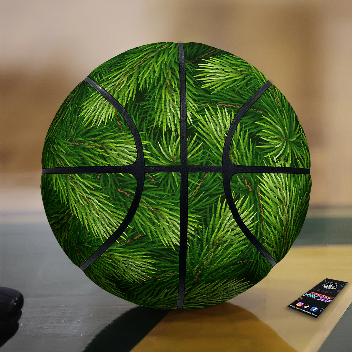 Branches Christmas Tree Print Basketball