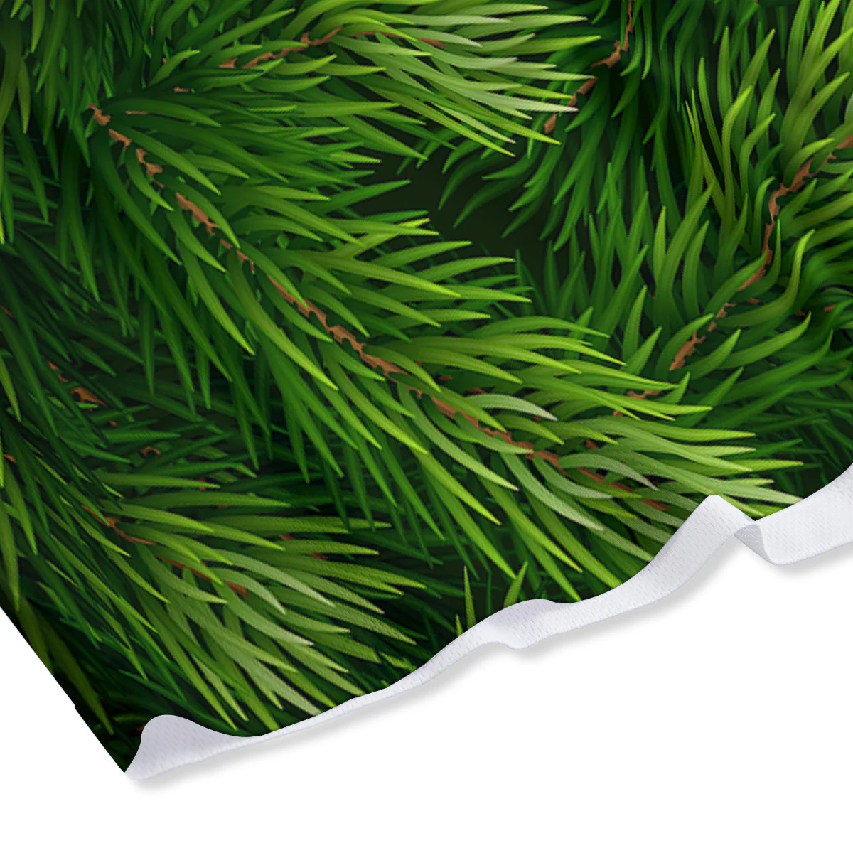 Branches Christmas Tree Print Mesh Shorts - Image 4