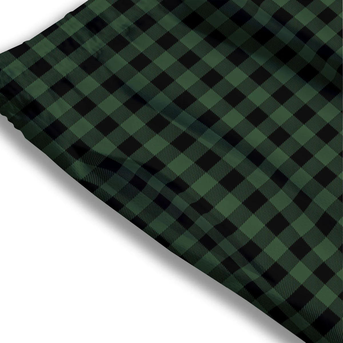 Buffalo Check Black And Green Print Mesh Shorts - Image 3