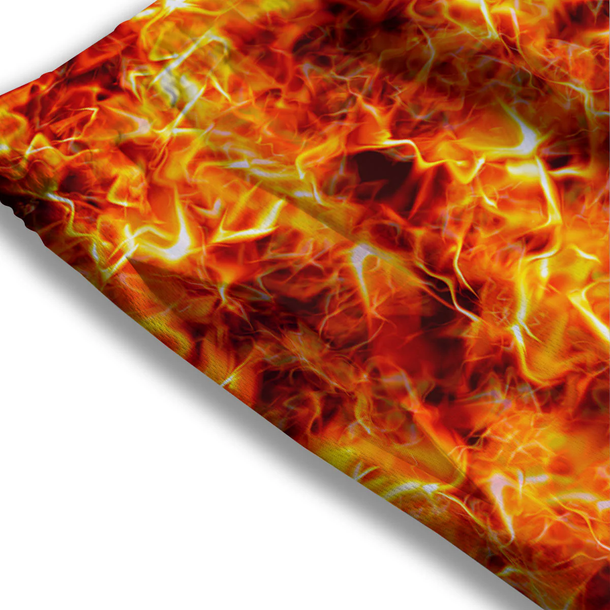 Burning Lava Print Mesh Shorts - Image 3