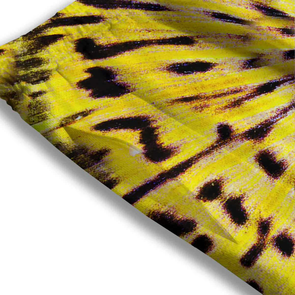 Butterfly Wing Skin Yellow Print Mesh Shorts - Image 3