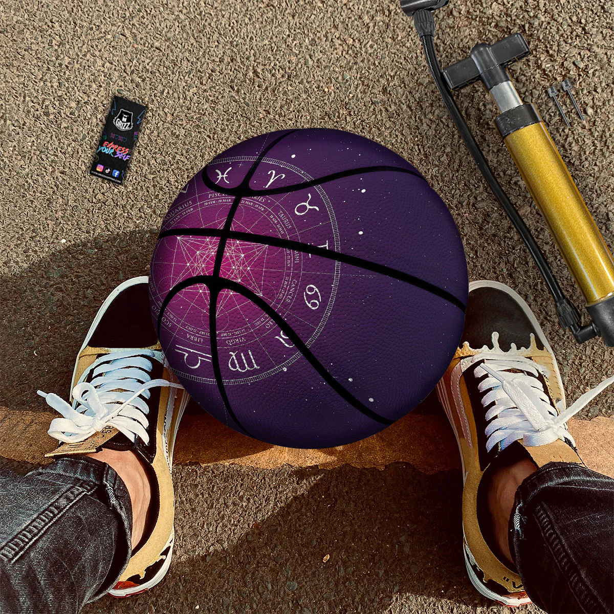 Calendar Geometric Zodiac Print Basketball - Image 2