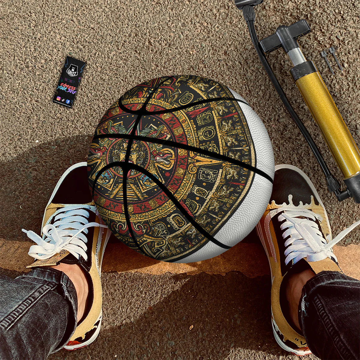Calendar Mayan Print Basketball - Image 2
