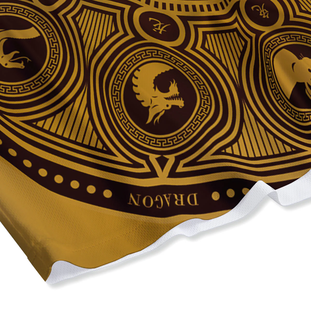 Calendar Signs Chinese Zodiac Print Mesh Shorts - Image 4