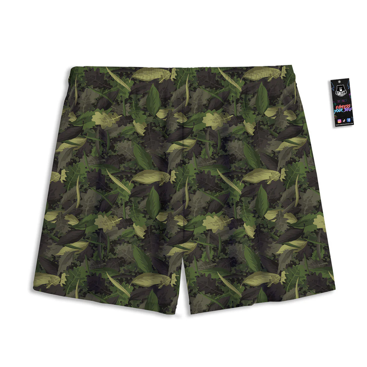 Camouflage Hunting Oak Tree Print Mesh Shorts - Image 2