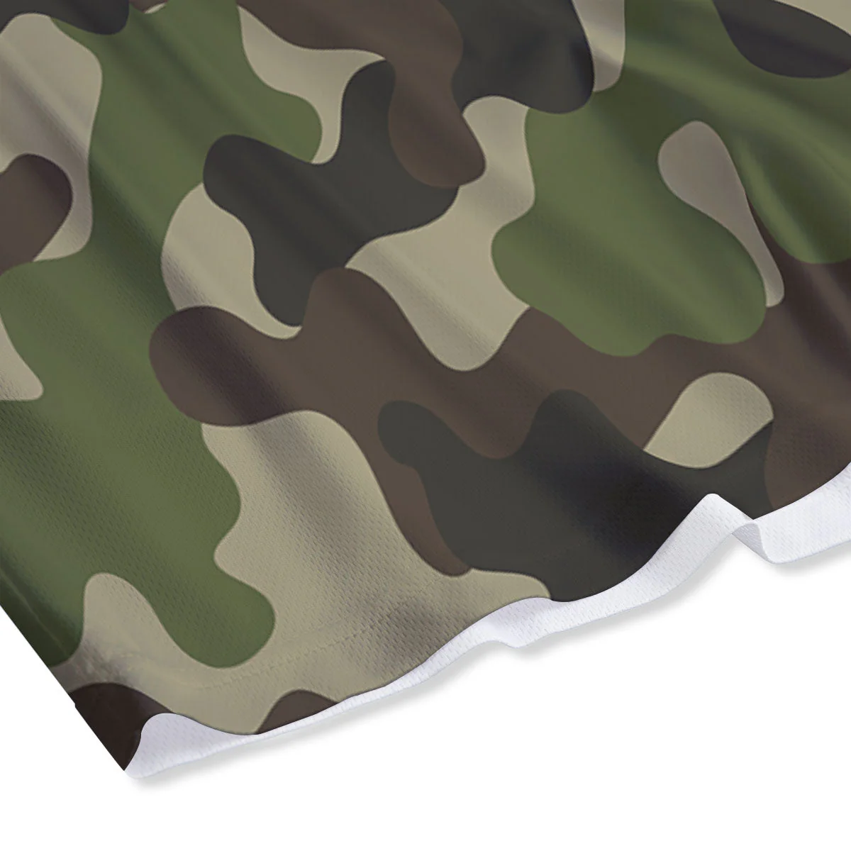 Camouflage Jungle Hunting Print Mesh Shorts - Image 4