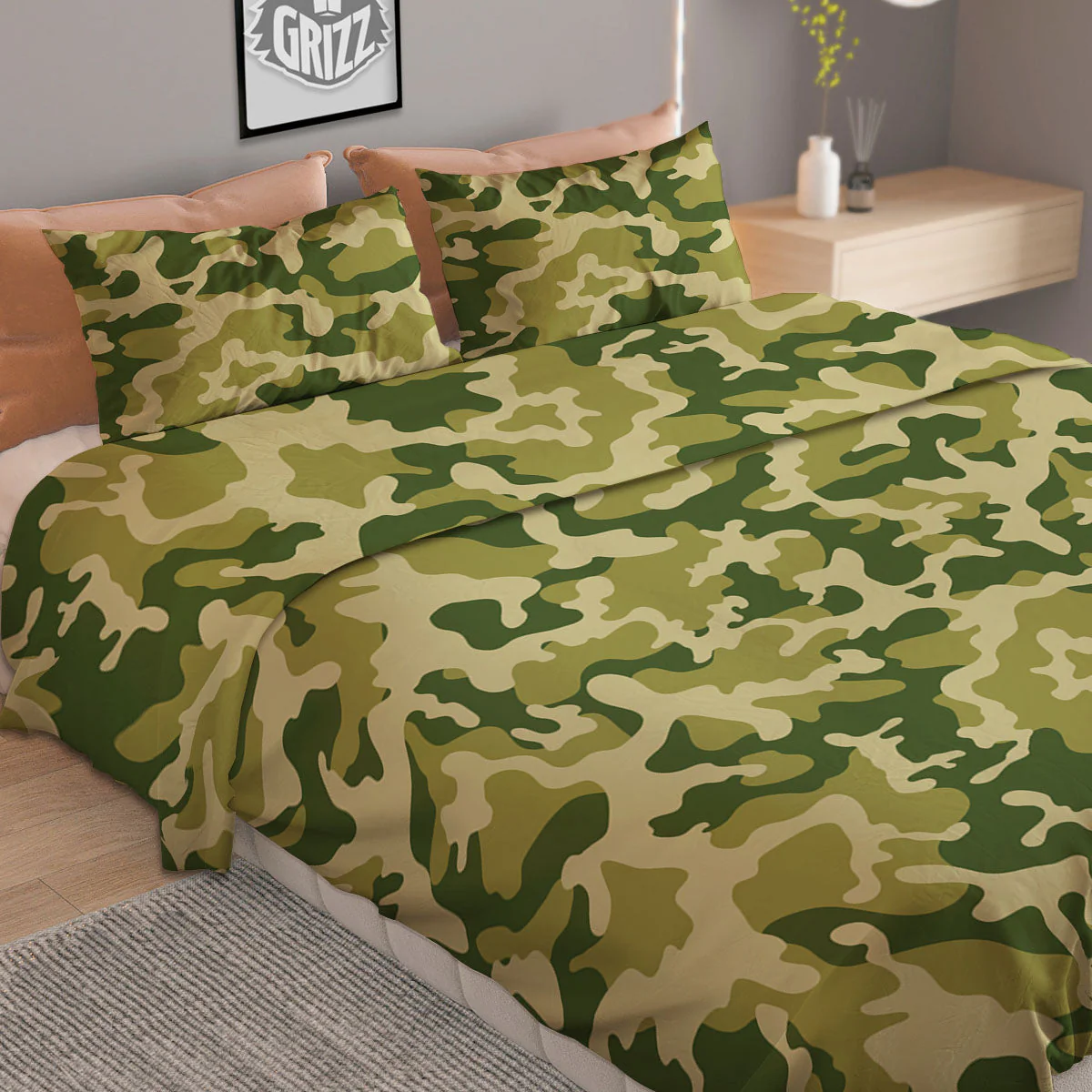 Camouflage Military Print Duvet Cover Bedding Set - Image 2