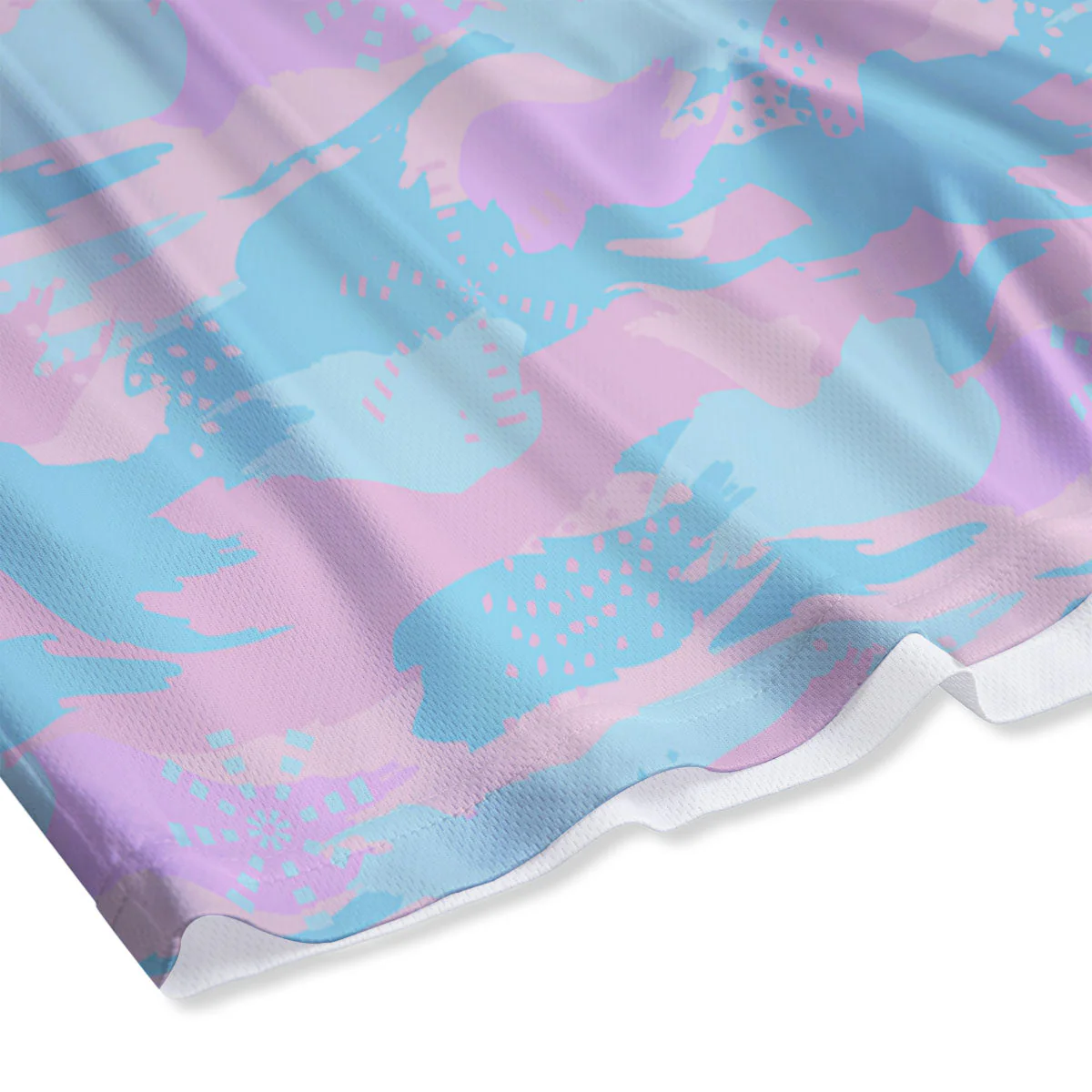 Camouflage Pastel Print Mesh Shorts - Image 4
