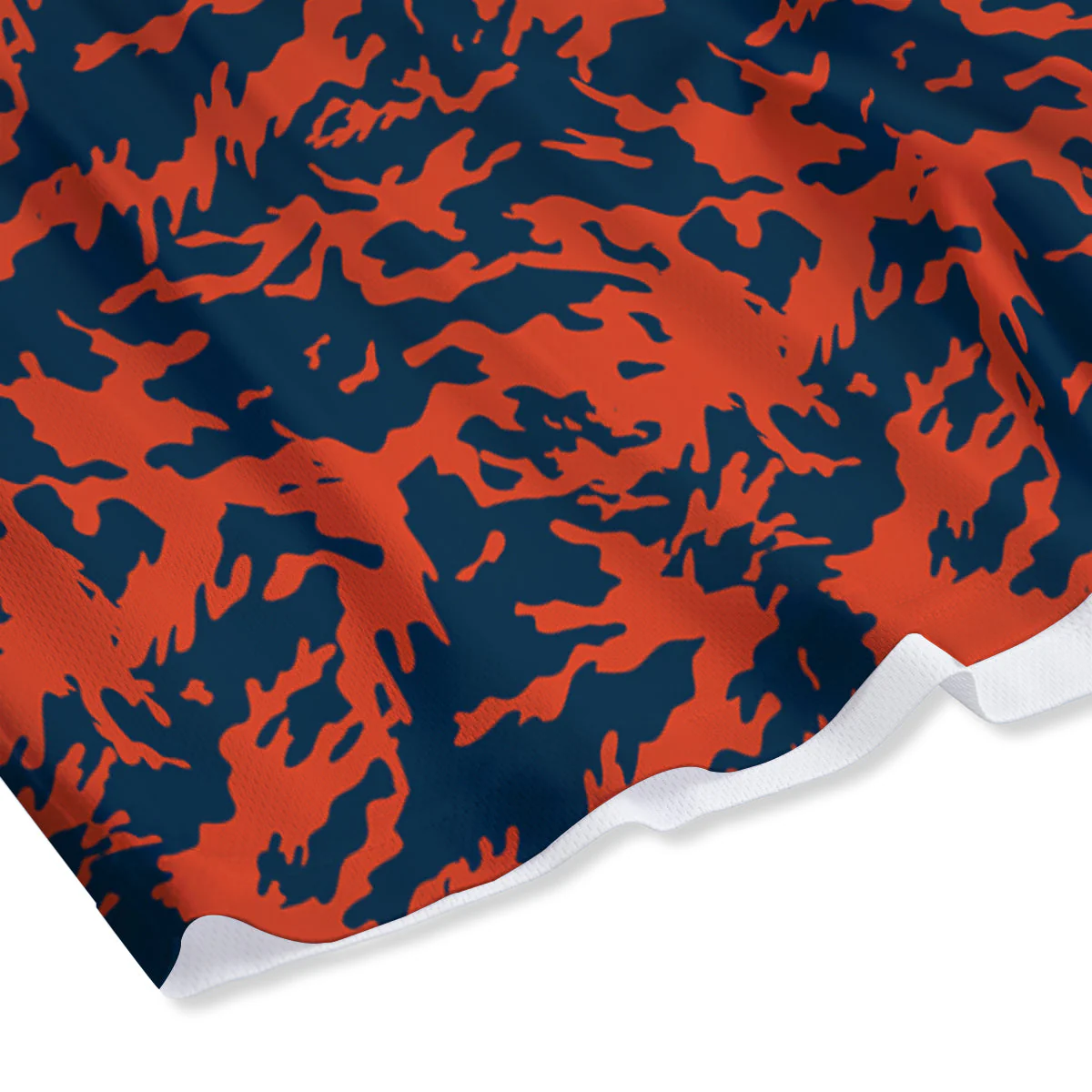 Camouflage Red Spots Print Pattern Mesh Shorts - Image 4