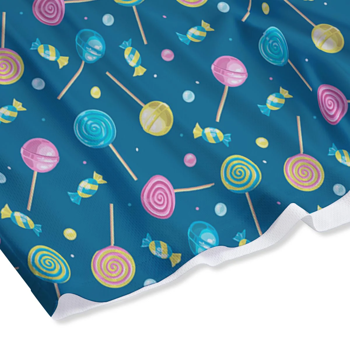 Candy Ball Sweet Print Pattern Mesh Shorts - Image 4