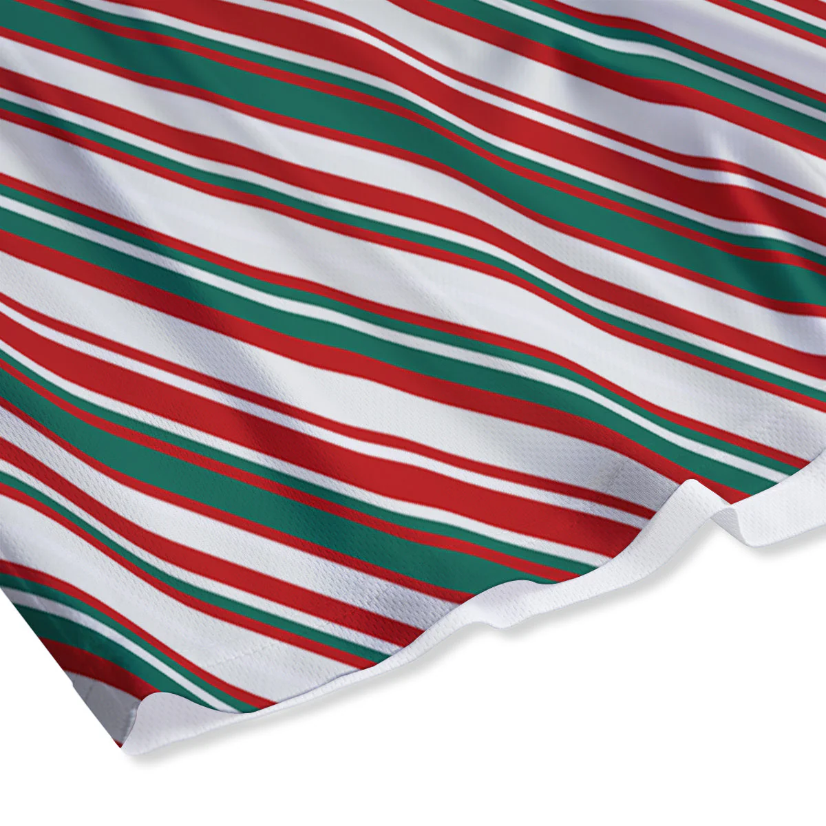 Candy Cane Stripe Christmas Print Mesh Shorts - Image 4