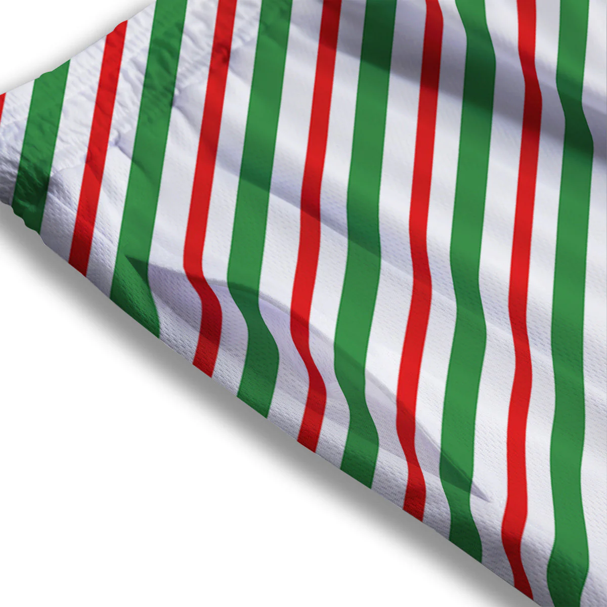 Candy Cane Stripes Christmas Print Mesh Shorts - Image 3