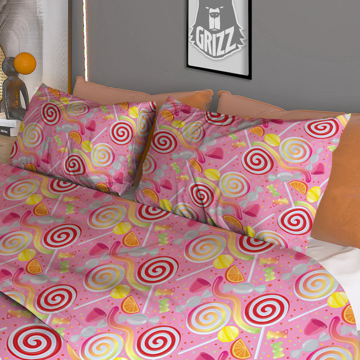 Candy Colorful Print Pattern Duvet Cover Bedding Set - Image 3