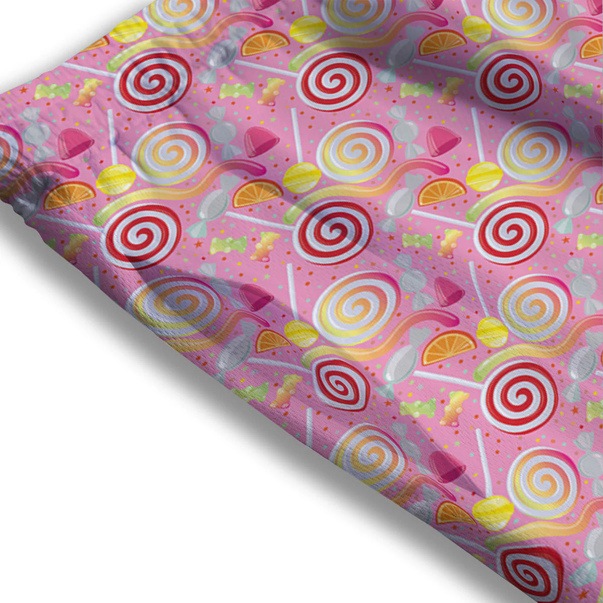 Candy Colorful Print Pattern Mesh Shorts - Image 3