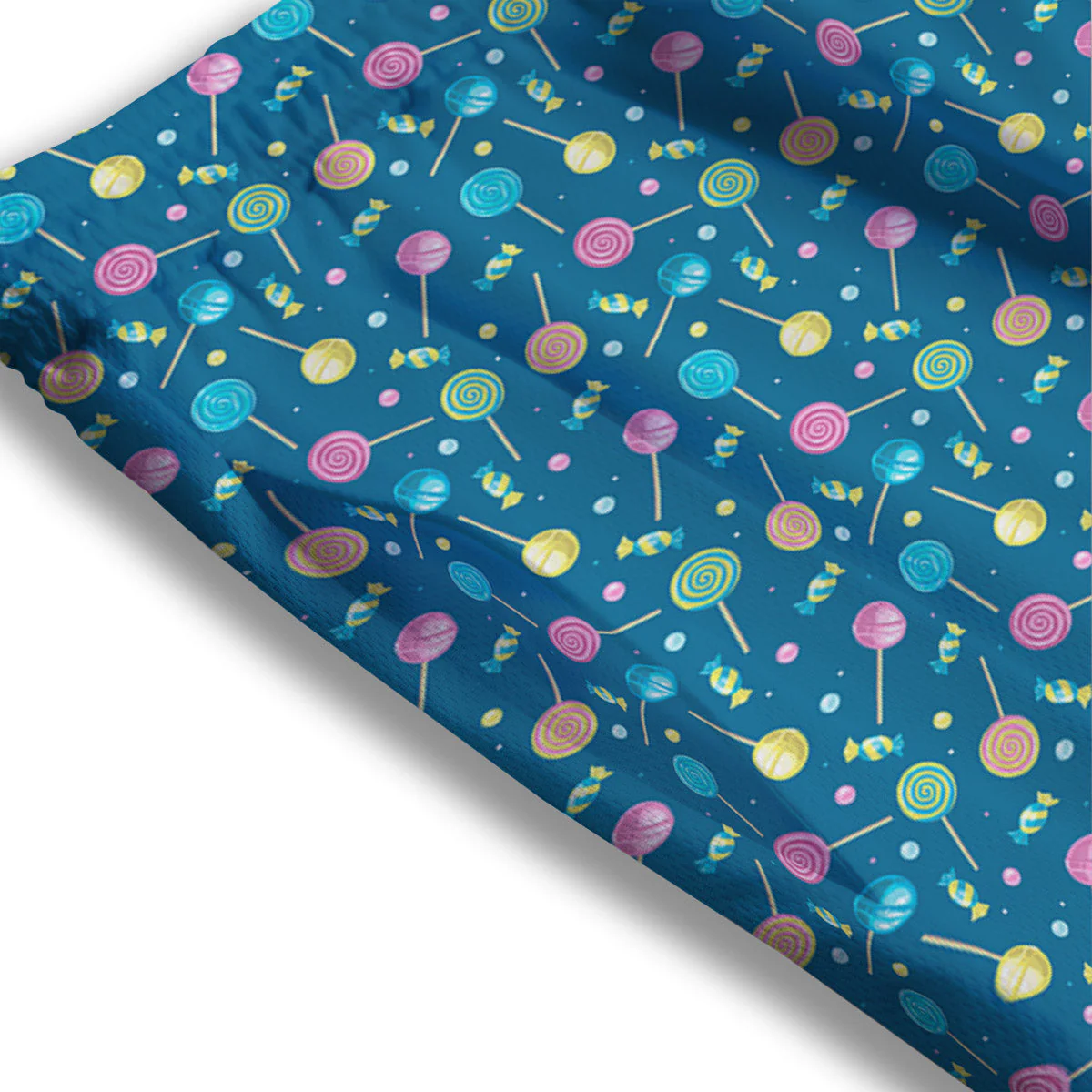 Candy Cute Print Pattern Mesh Shorts - Image 3