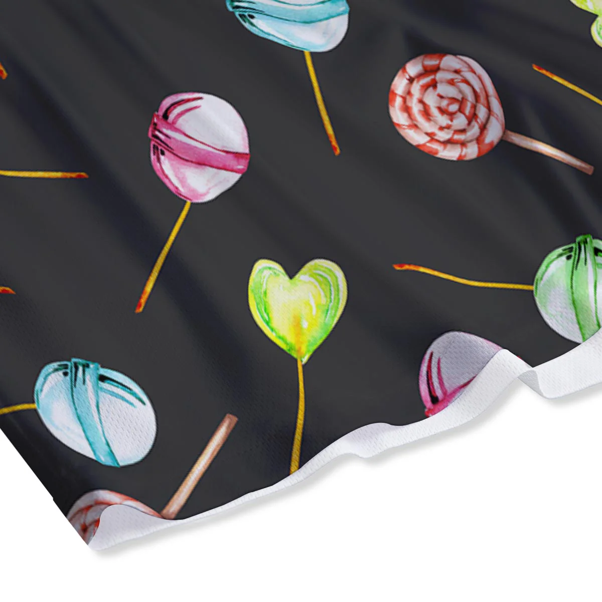 Candy Sweet Print Pattern Mesh Shorts - Image 4