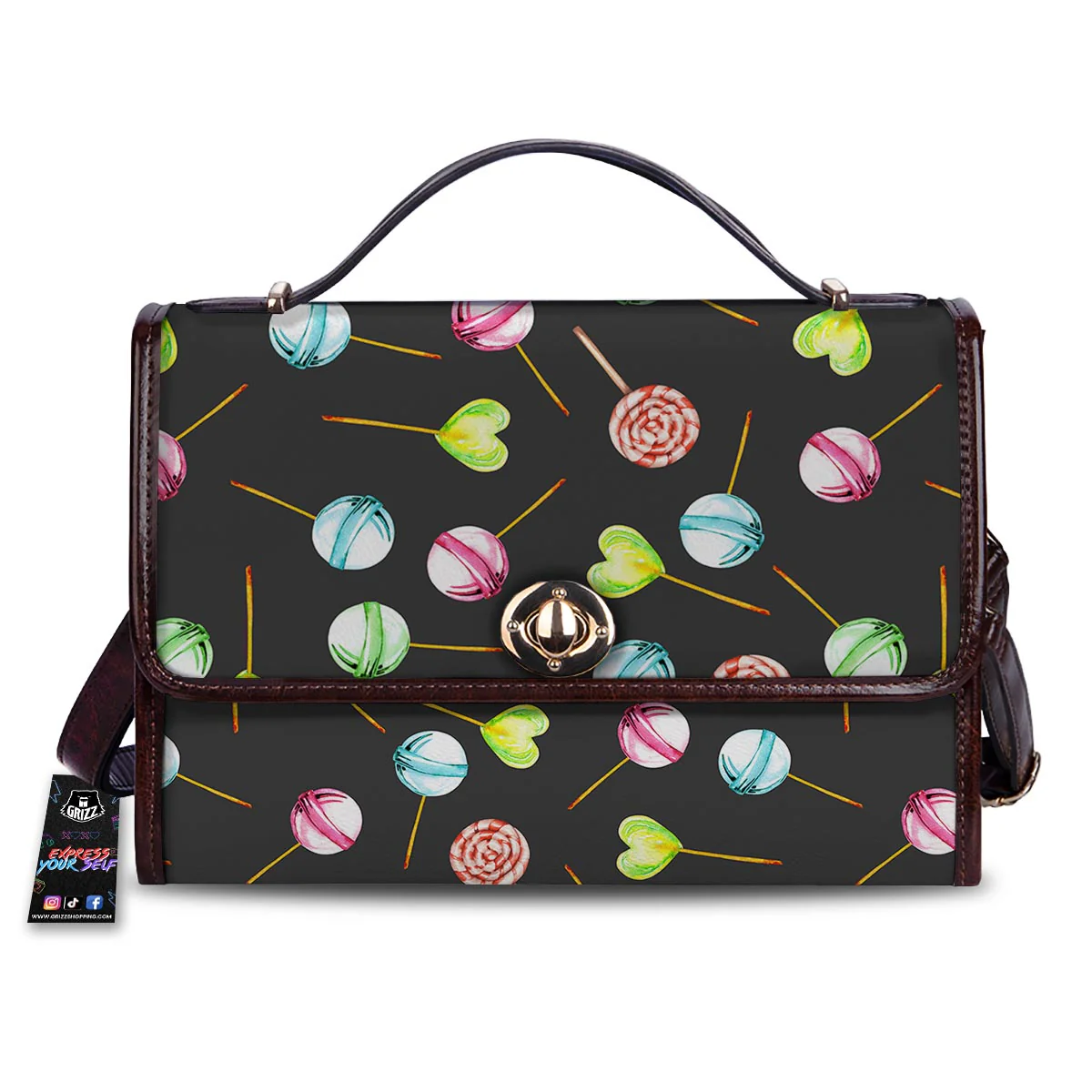 Candy Sweet Print Pattern Women's Satchel Bag