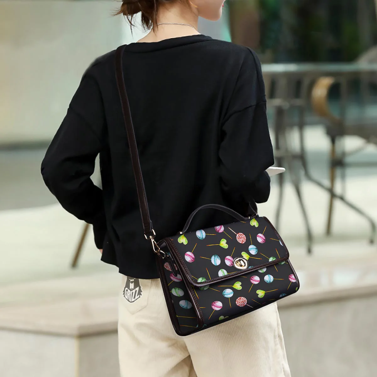 Candy Sweet Print Pattern Women's Satchel Bag - Image 3