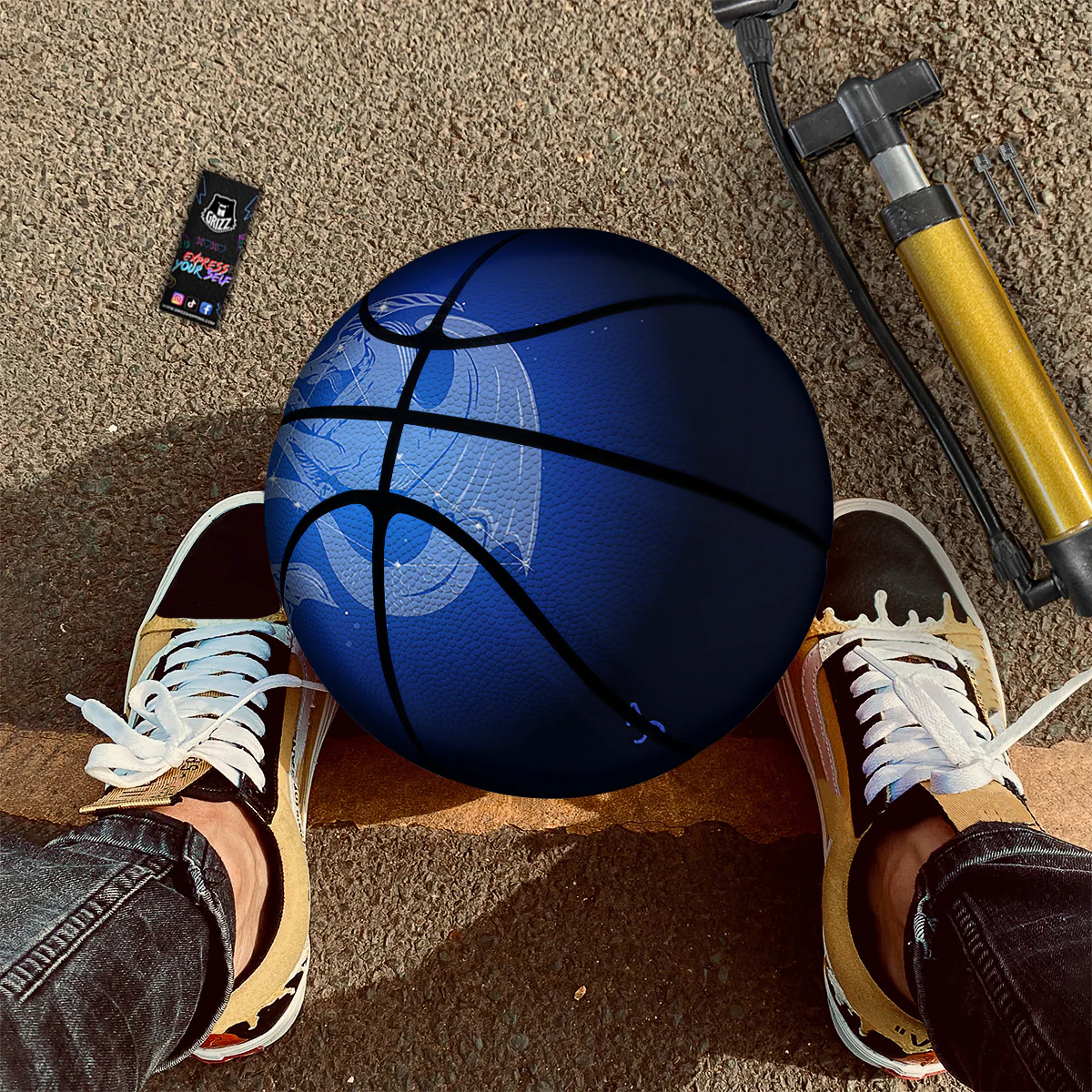 Capricorn Constellation Print Basketball - Image 2