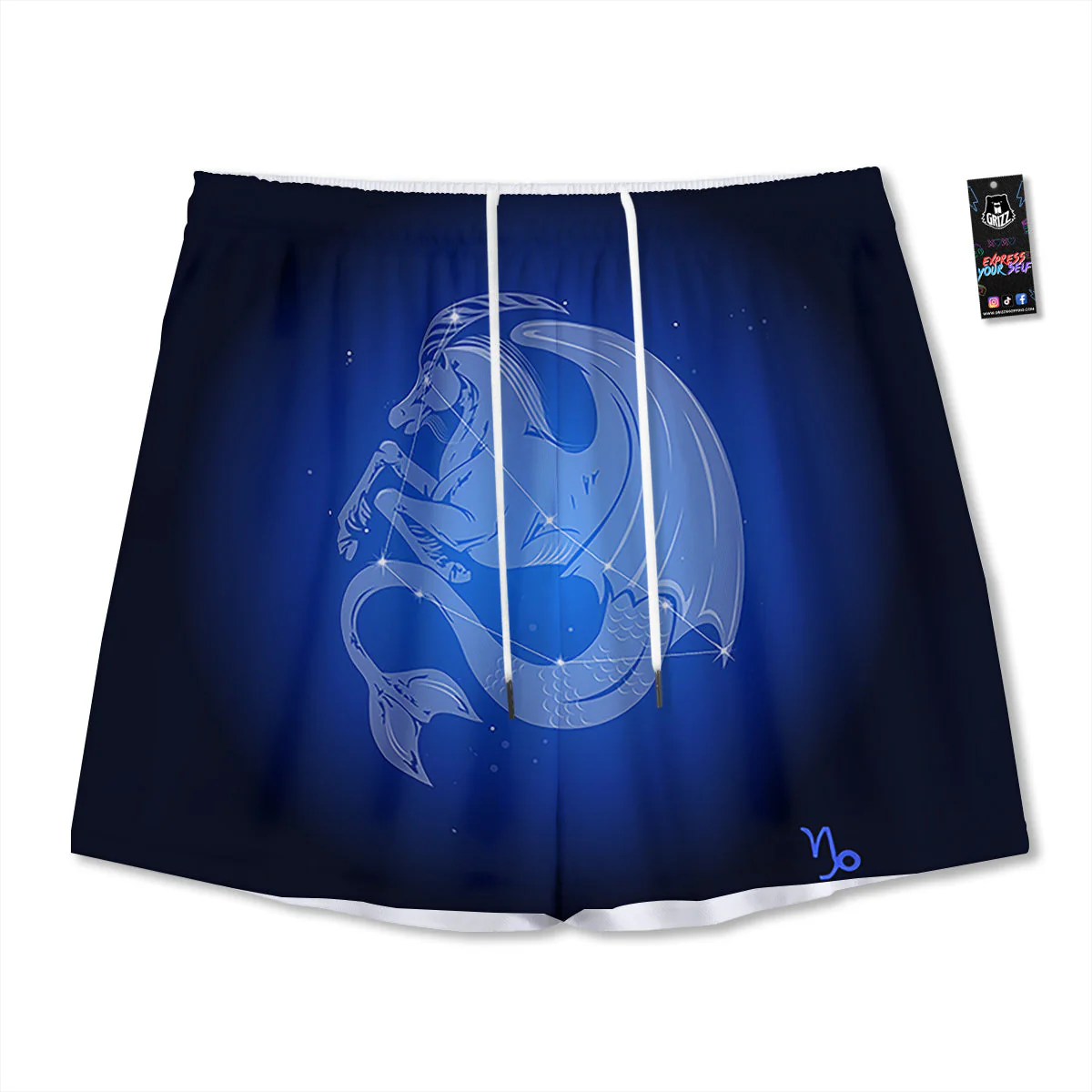 Capricorn Constellation Print Mesh Shorts