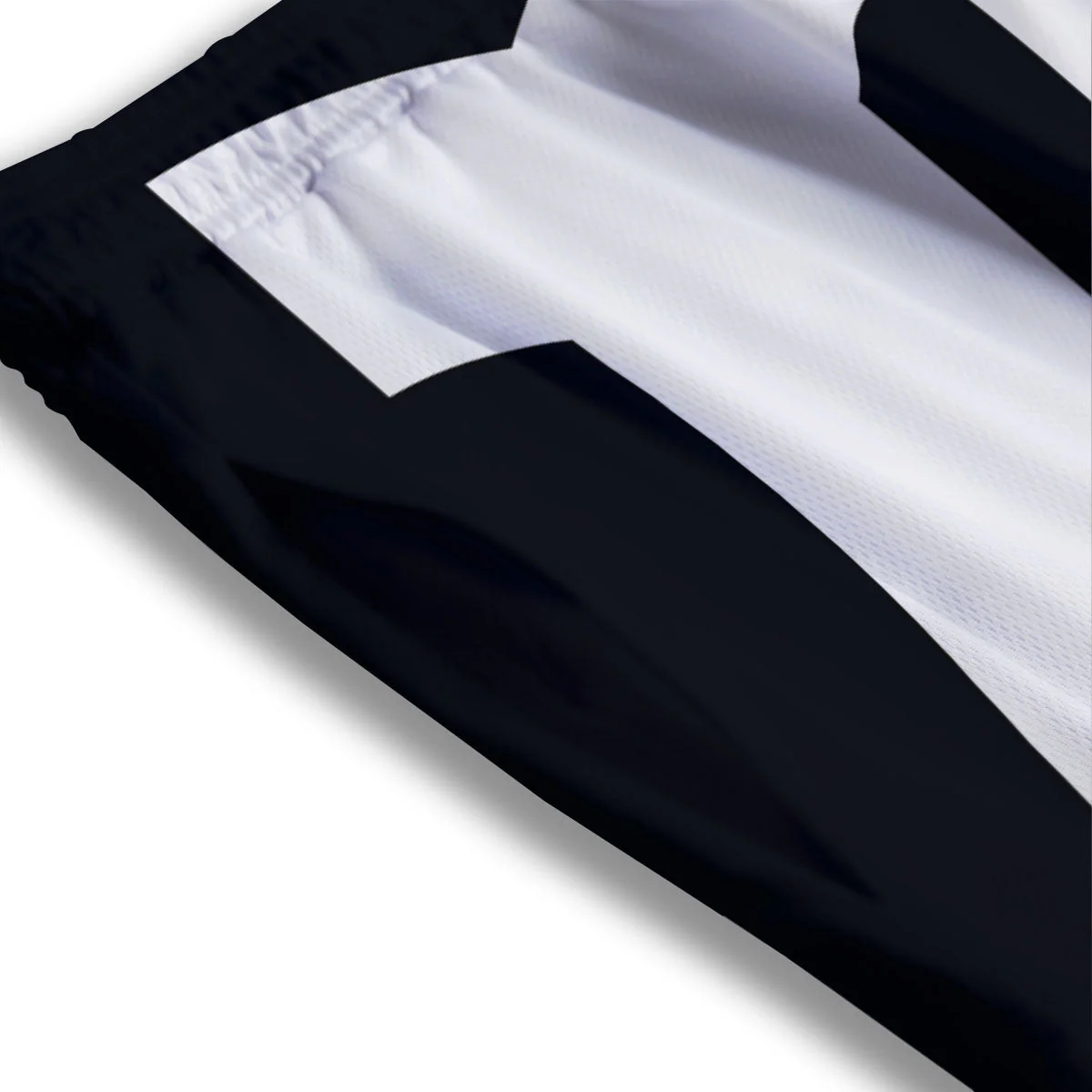 Capricorn Sign Zodiac White And Black Print Mesh Shorts - Image 3