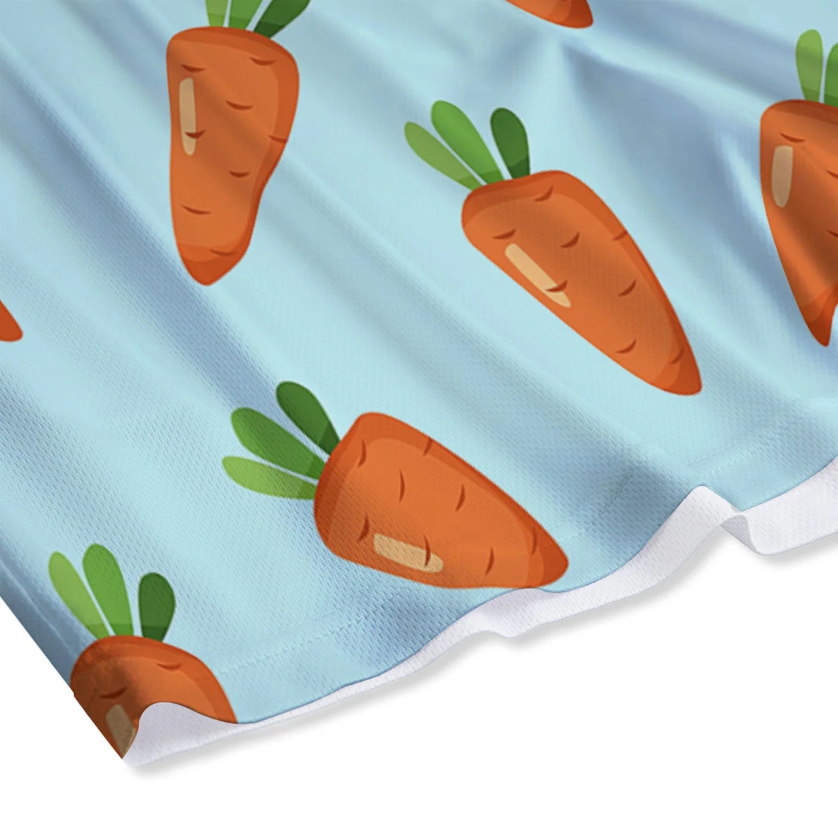 Carrot Print Pattern Mesh Shorts - Image 4