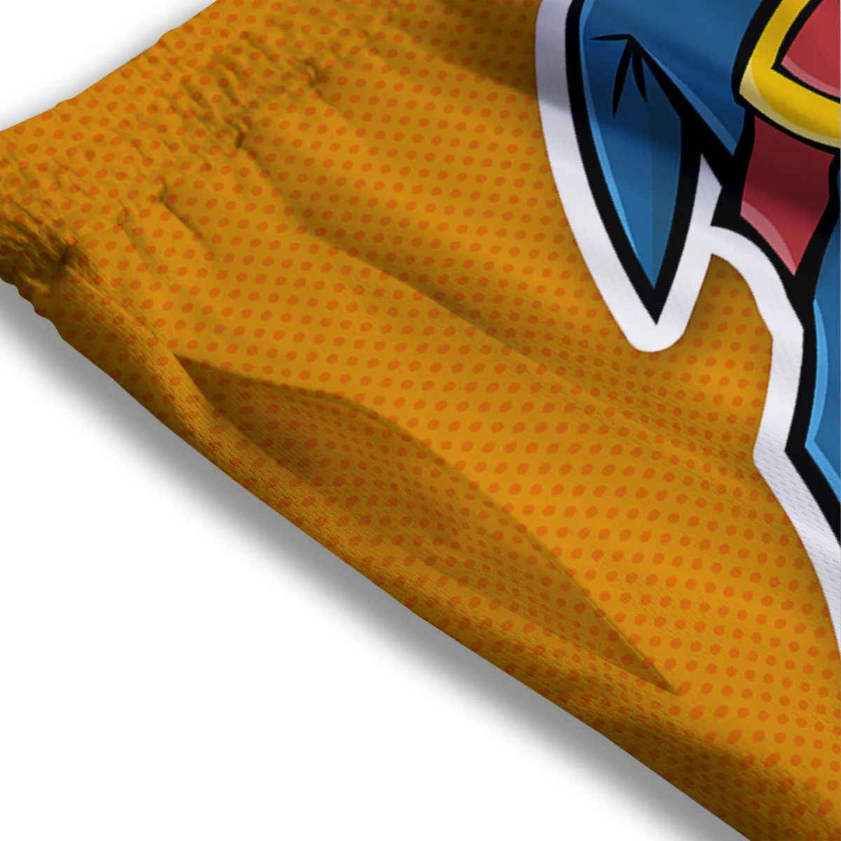 Cartoon Doll Voodoo Print Mesh Shorts - Image 3