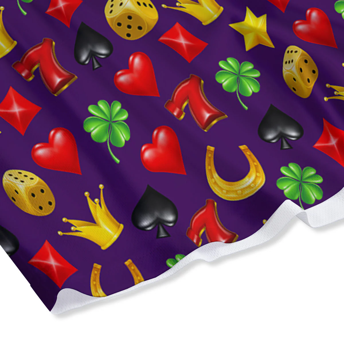 Casino 3D Gambling And Luck Print Pattern Mesh Shorts - Image 4