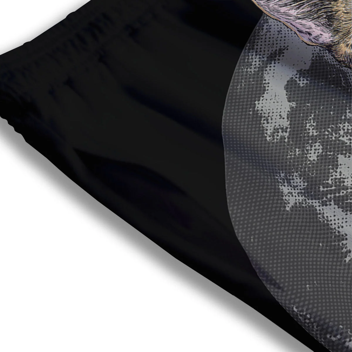 Cat American Astronaut On The Moon Print Mesh Shorts - Image 3