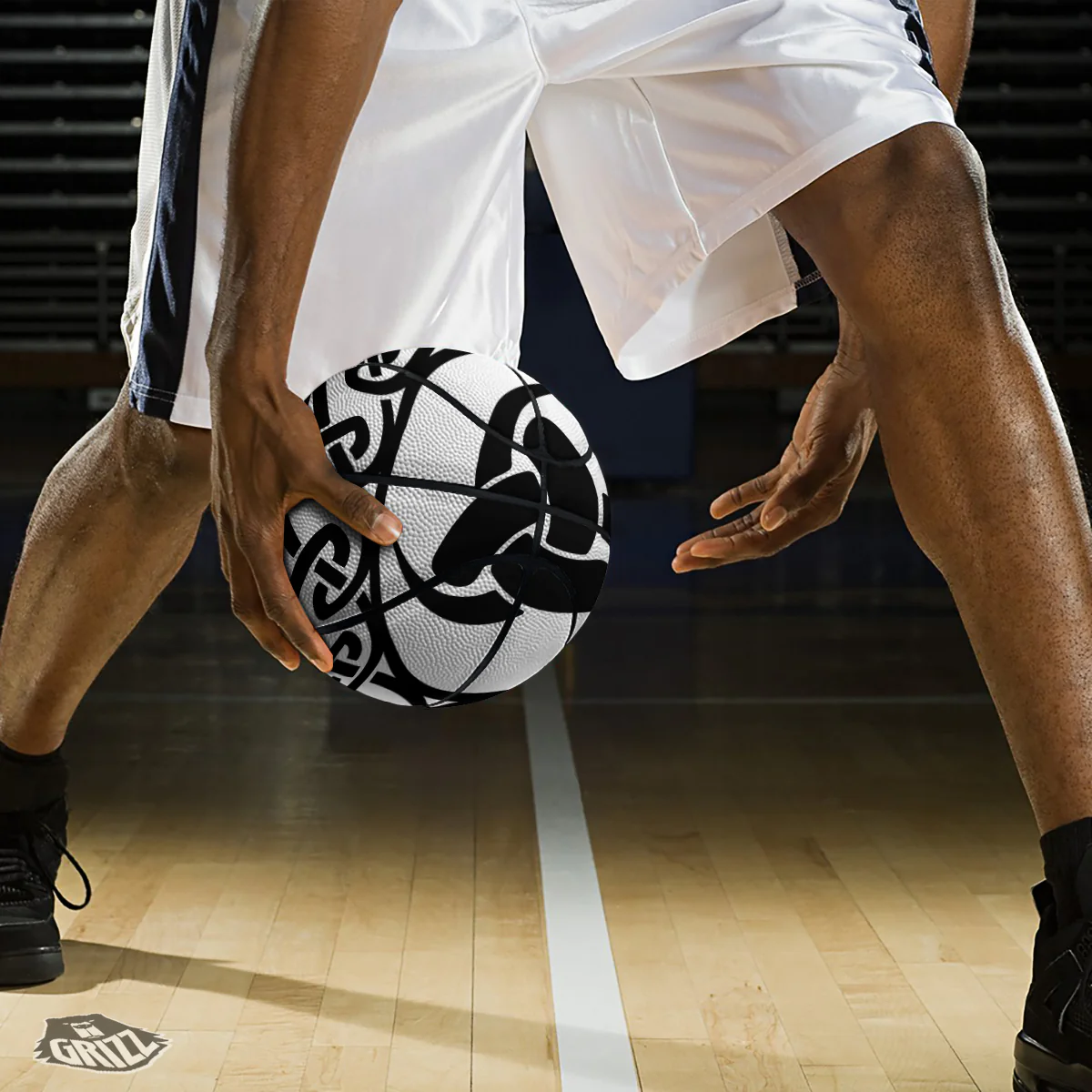 Celtic Endless Knot Symbols Print Basketball - Image 3