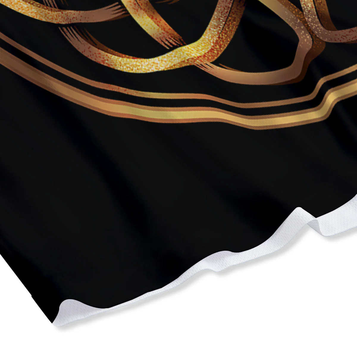 Celtic Knot Golden Print Mesh Shorts - Image 4