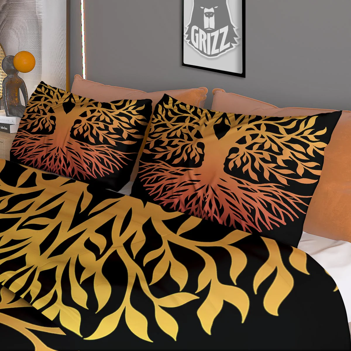 Celtic Symbol Tree Of Life Print Duvet Cover Bedding Set - Image 3