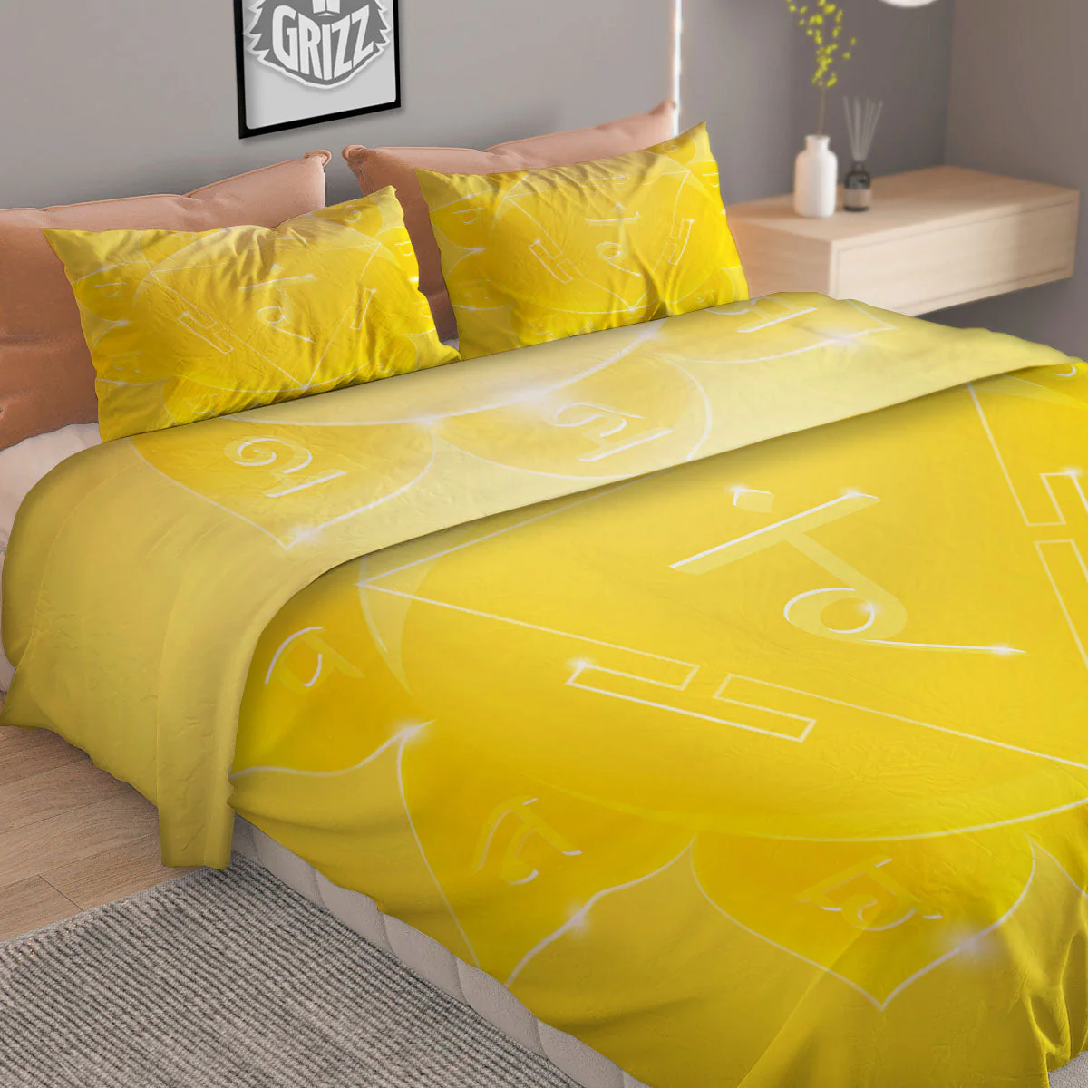Chakra Manipura Spiritual Print Duvet Cover Bedding Set - Image 2