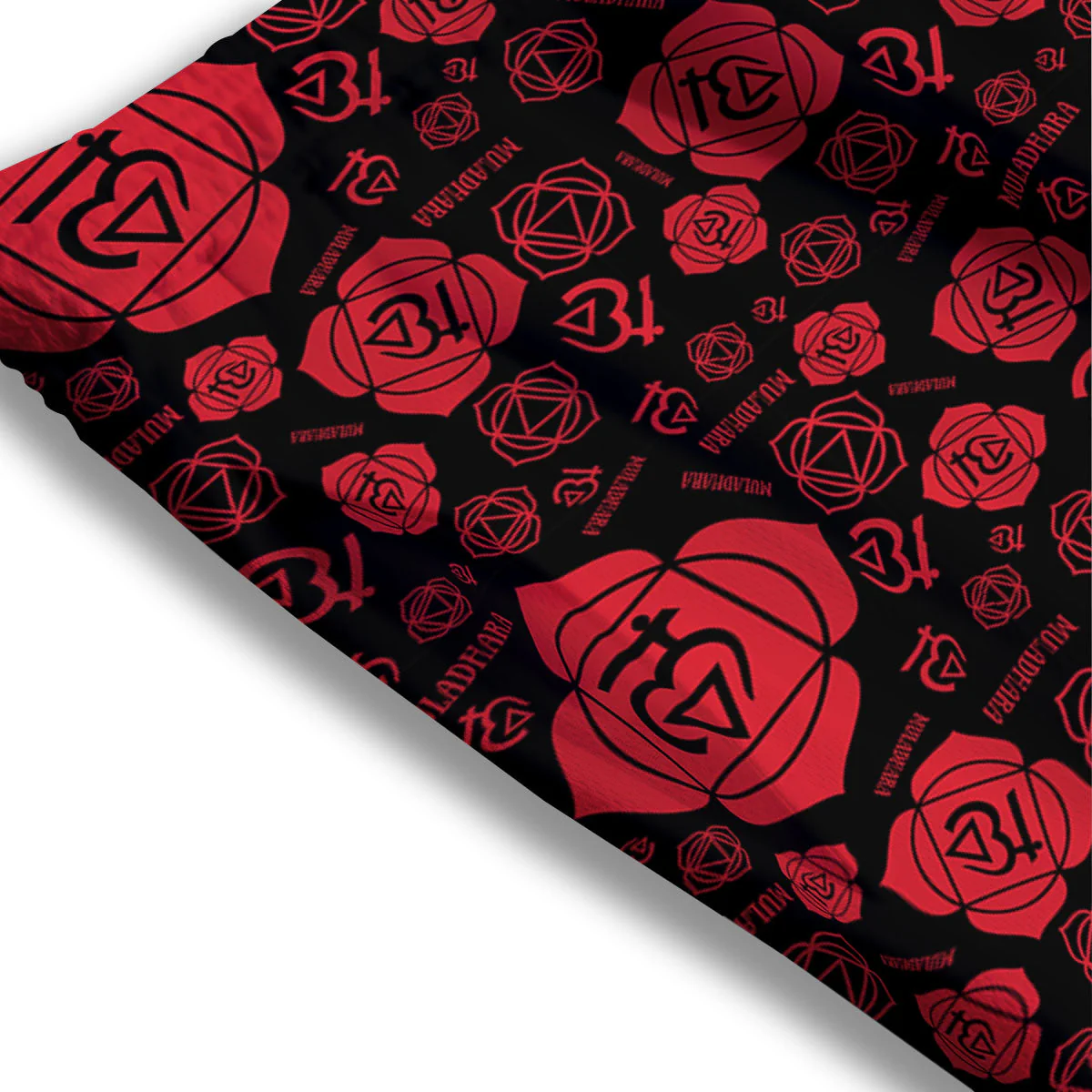 Chakra Muladhara Chakra Pattern Mesh Shorts - Image 3