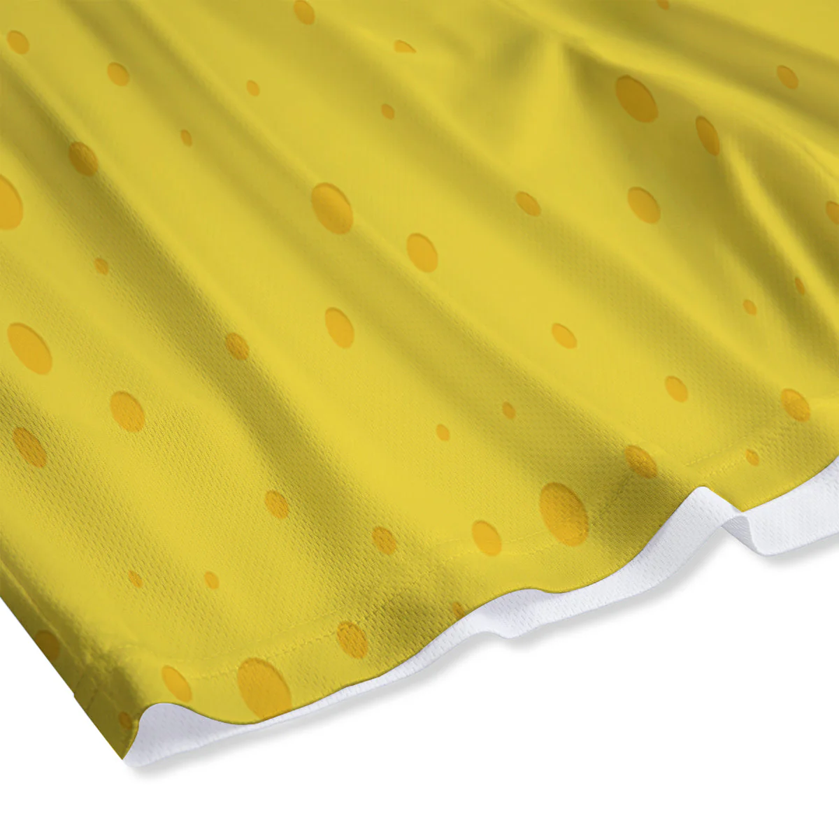Cheese Yellow Print Pattern Mesh Shorts - Image 4
