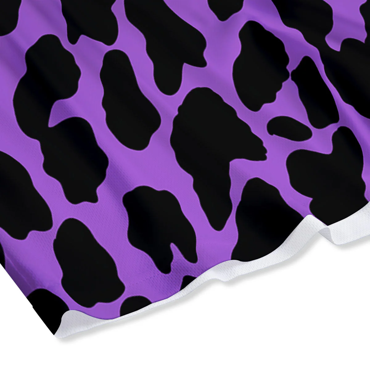 Cheetah Black And Purple Print Mesh Shorts - Image 4