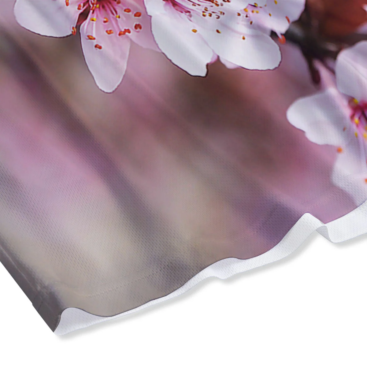 Cherry Blossom Sakura Print Mesh Shorts - Image 4