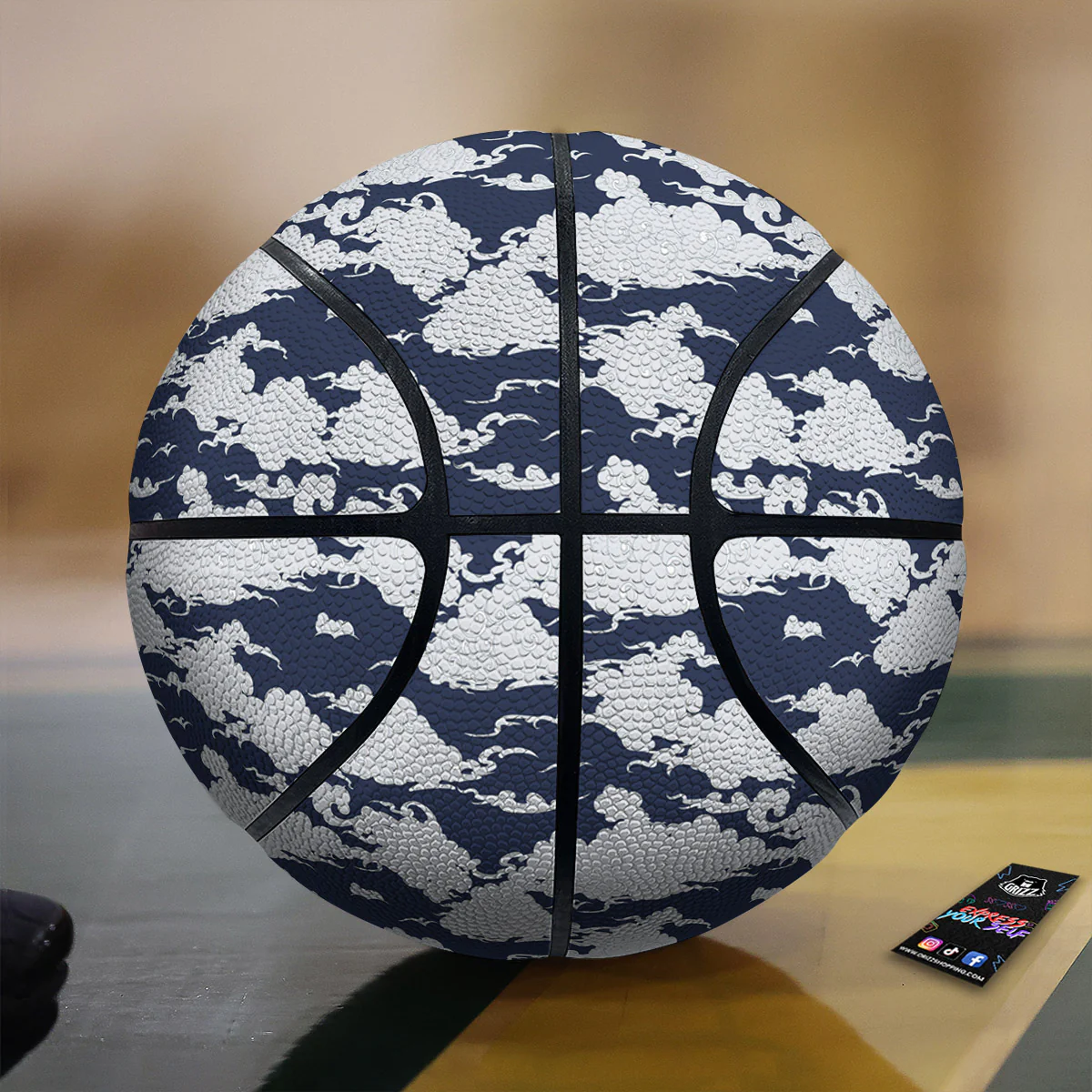 Chinese Cloud Print Pattern Basketball