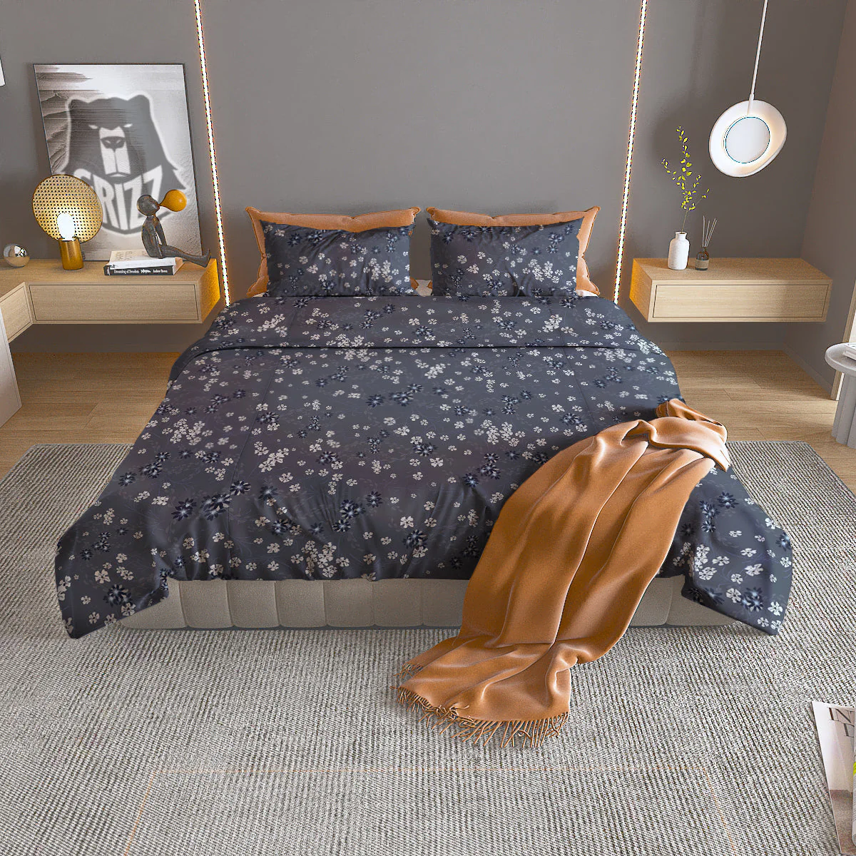 Chintz Floral Vintage Print Pattern Duvet Cover Bedding Set