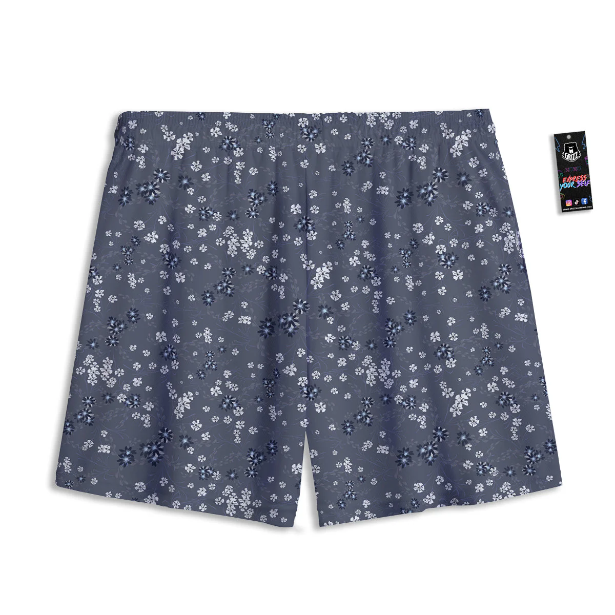 Chintz Floral Vintage Print Pattern Mesh Shorts - Image 2