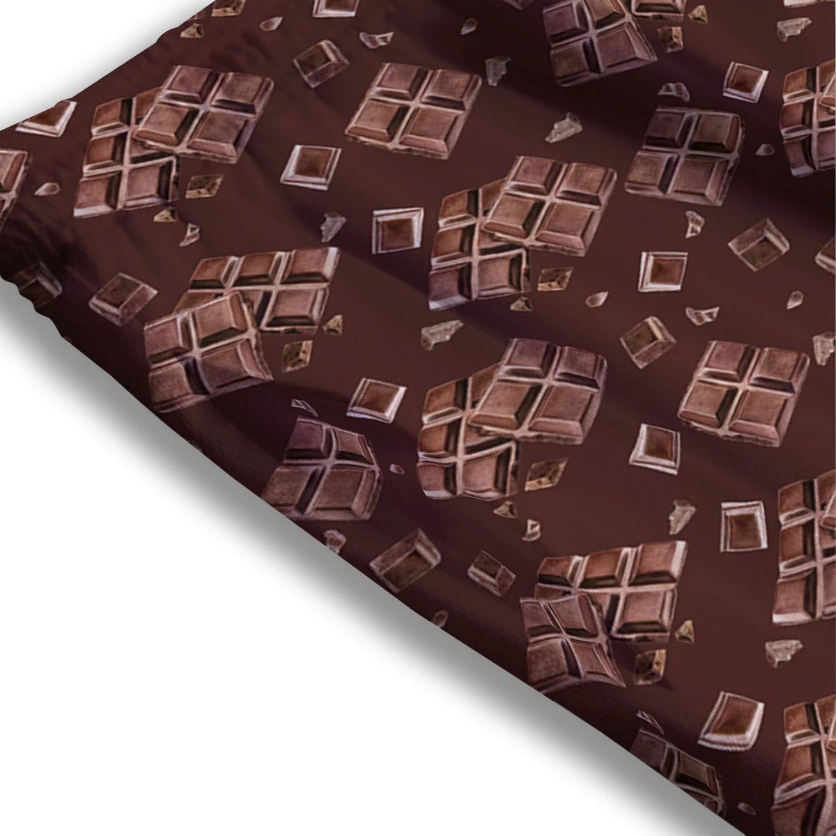 Chocolate Bar Print Pattern Mesh Shorts - Image 3