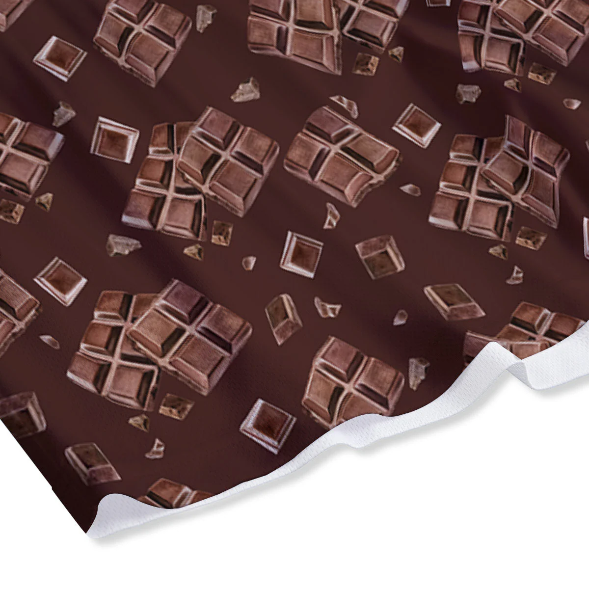 Chocolate Bar Print Pattern Mesh Shorts - Image 4