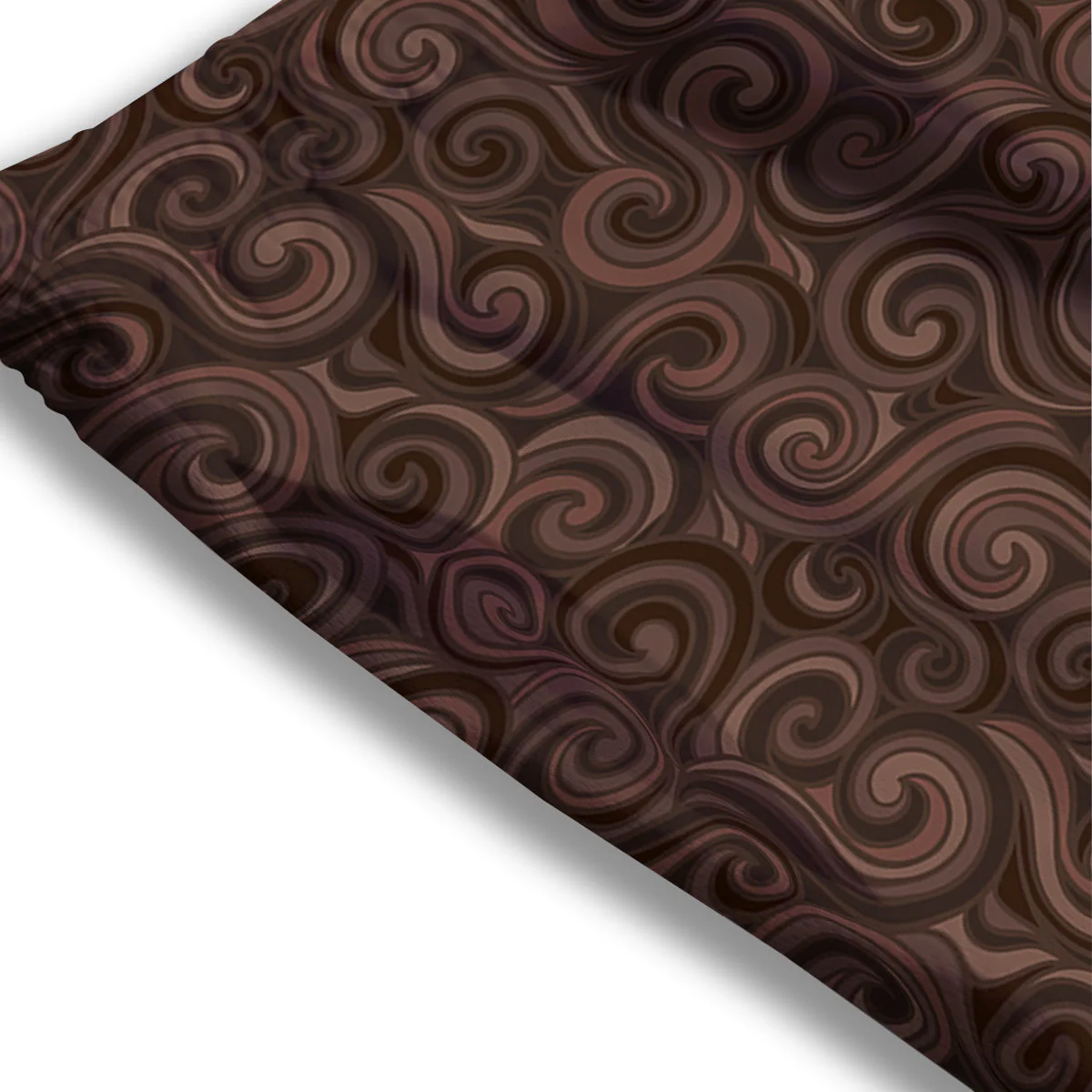 Chocolate Texture Brown Print Pattern Mesh Shorts - Image 3