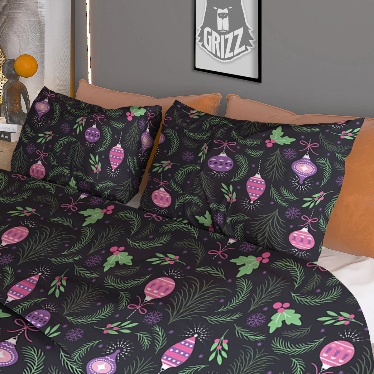 Christmas Decoration Print Pattern Duvet Cover Bedding Set - Image 3